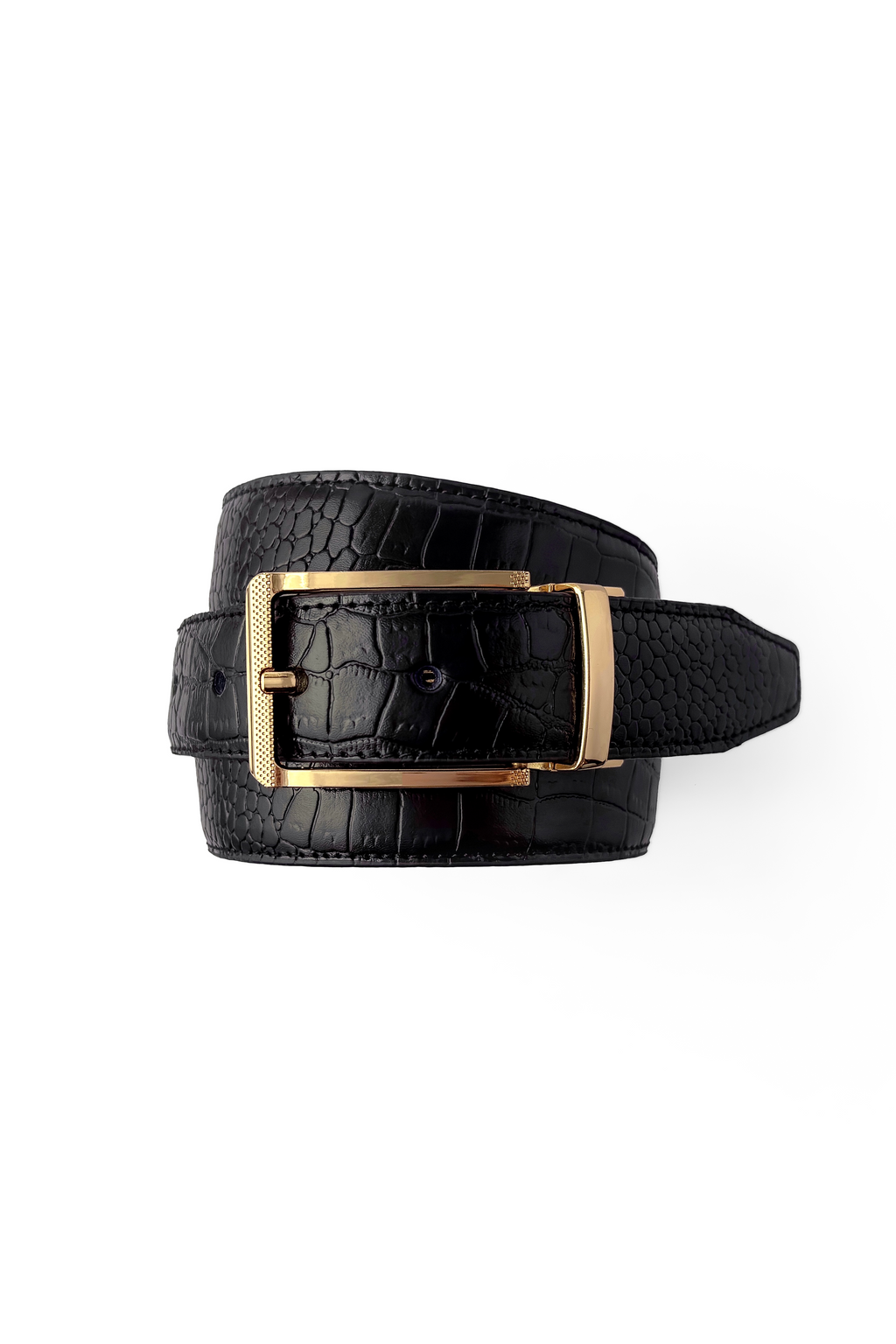Gold Croc Reversible Belt