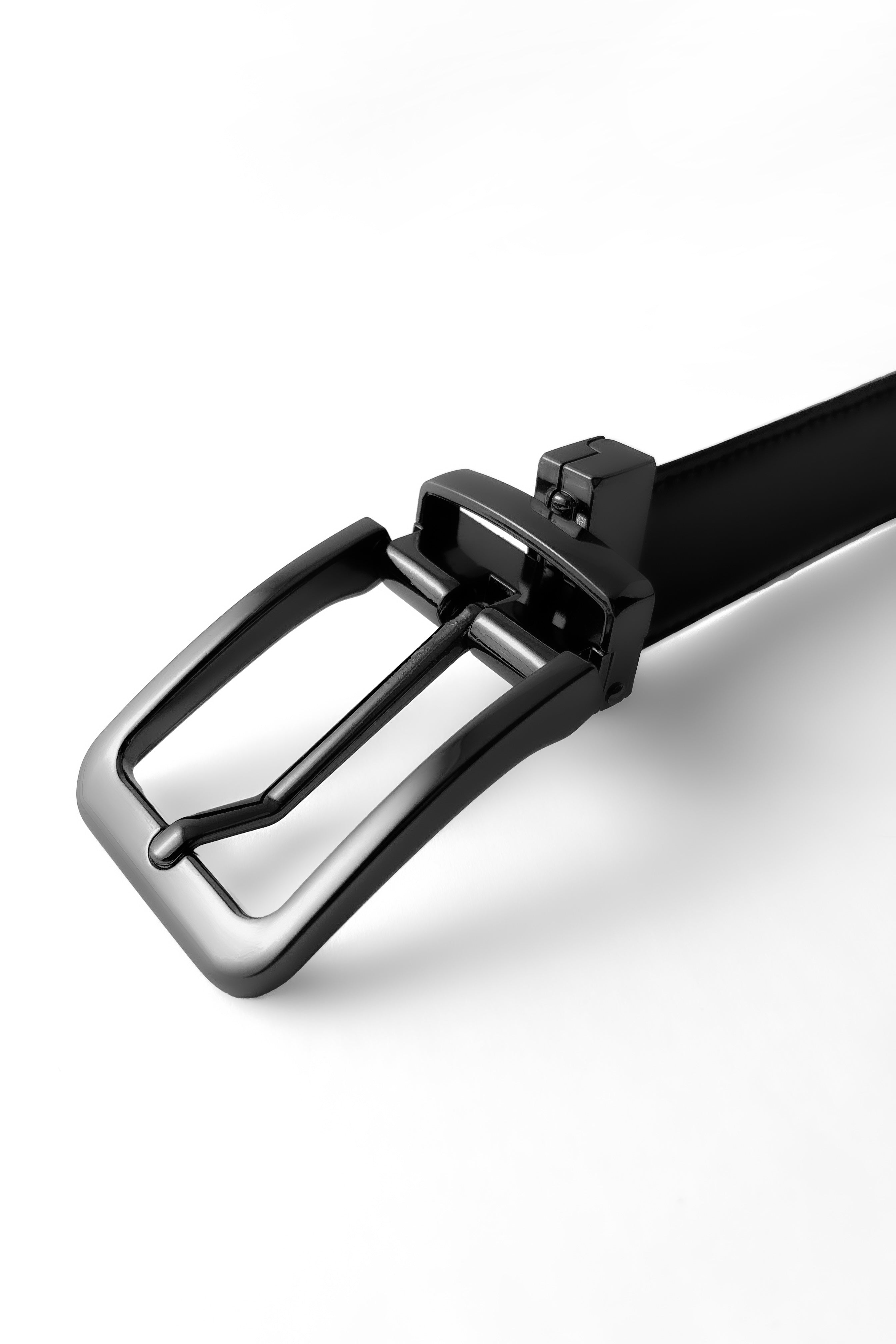 Black Plain Reversible Belt