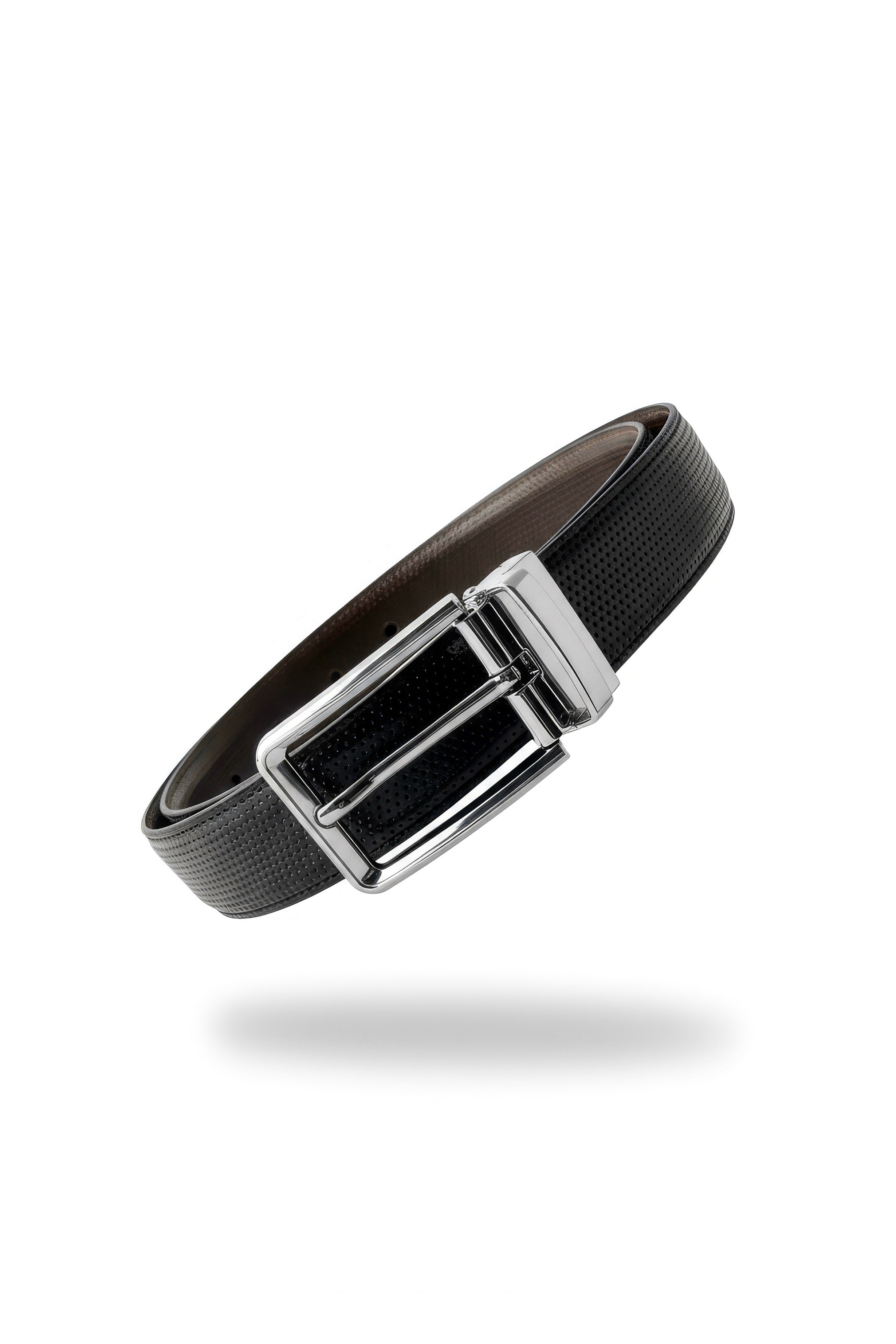 Silver dot Reversible Belt