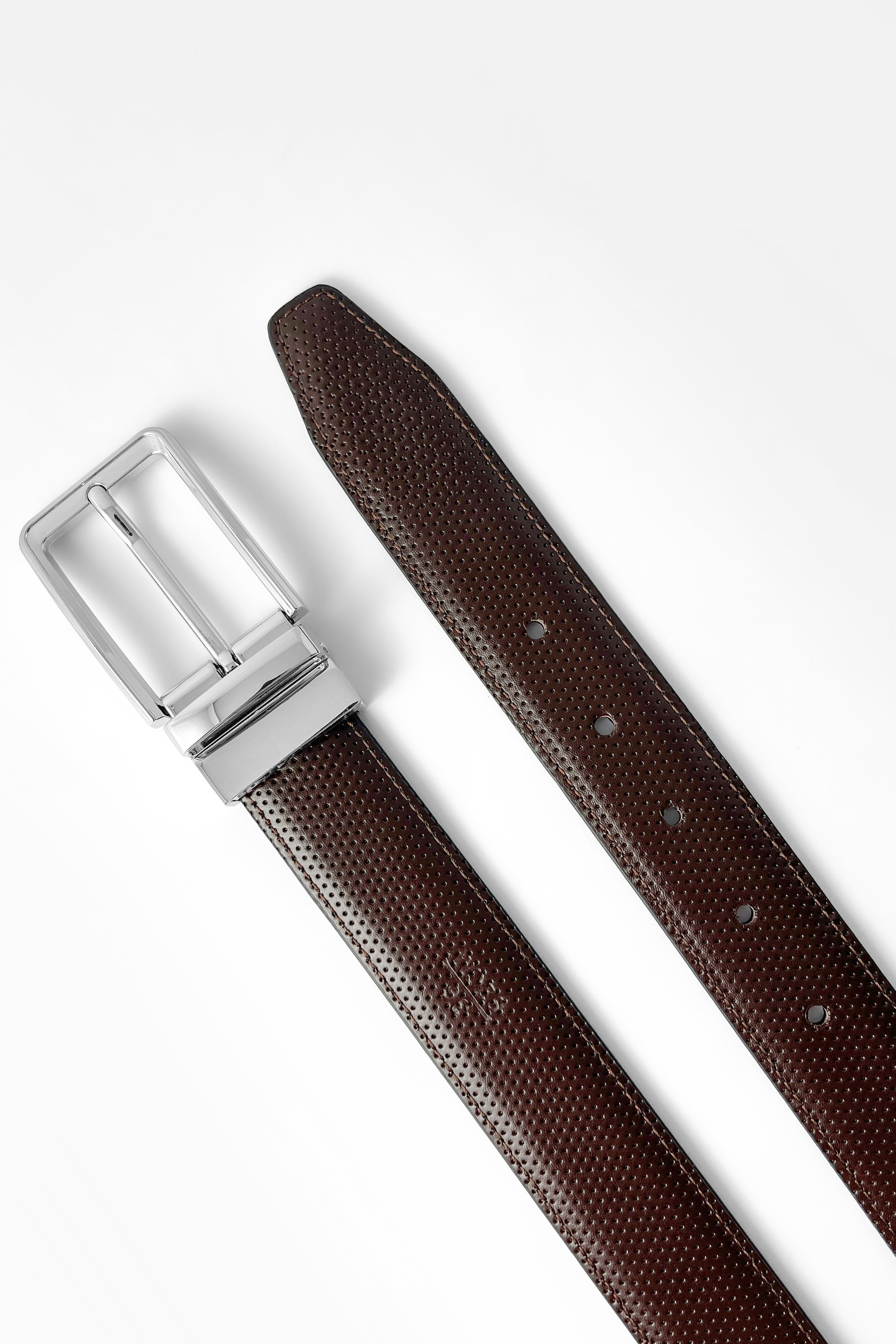 Silver dot Reversible Belt
