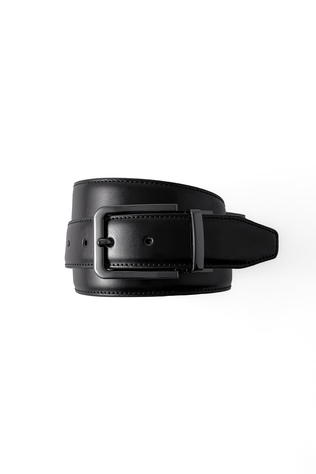 Black Plain Reversible Belt