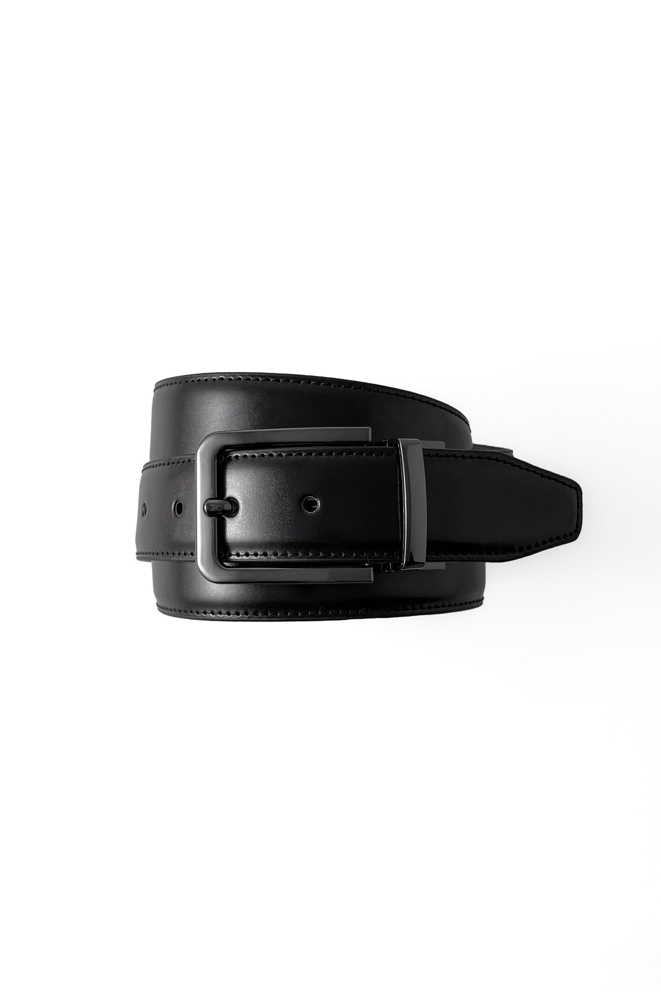 Black Plain Reversible Belt