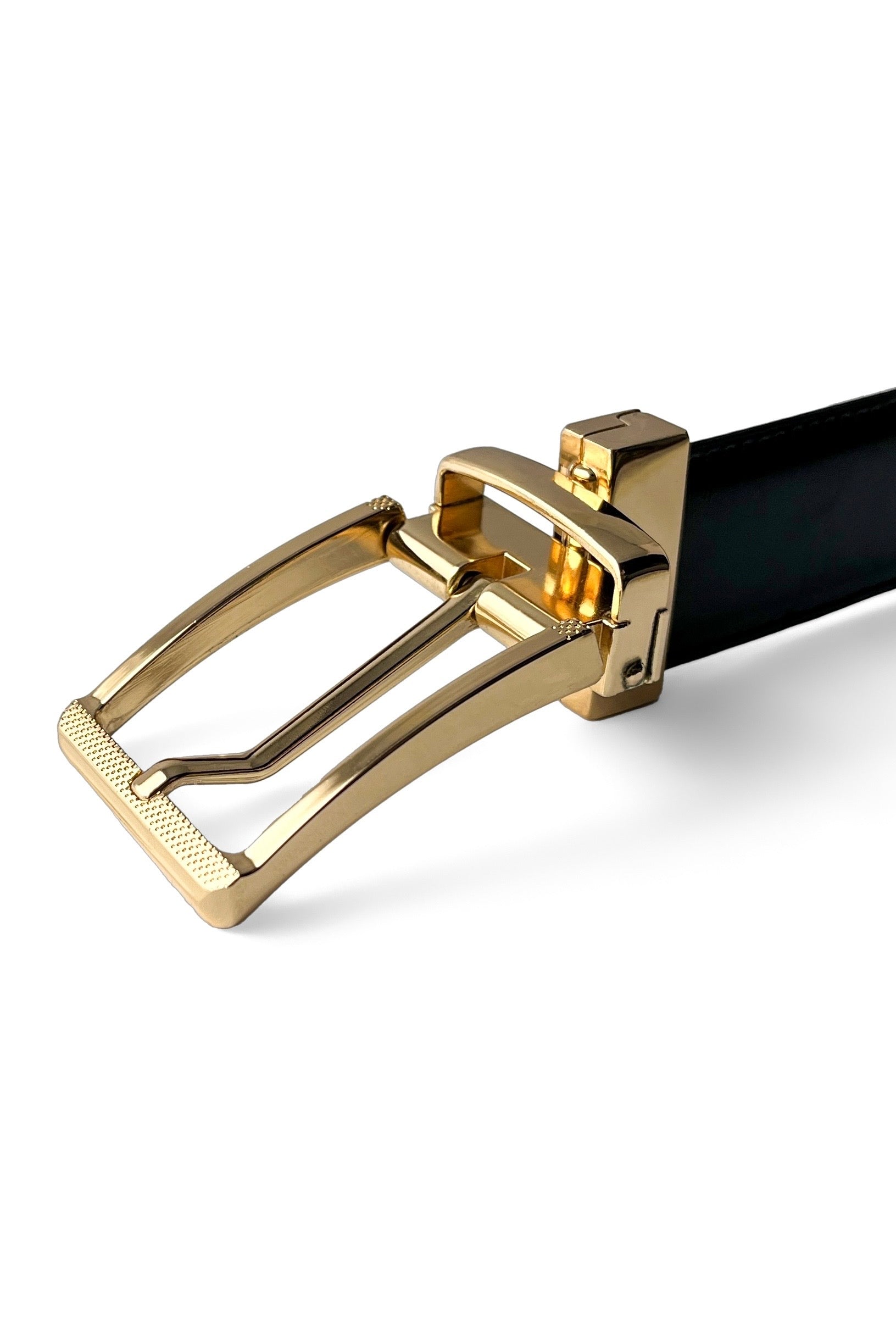 Gold Plain Reversible Belt
