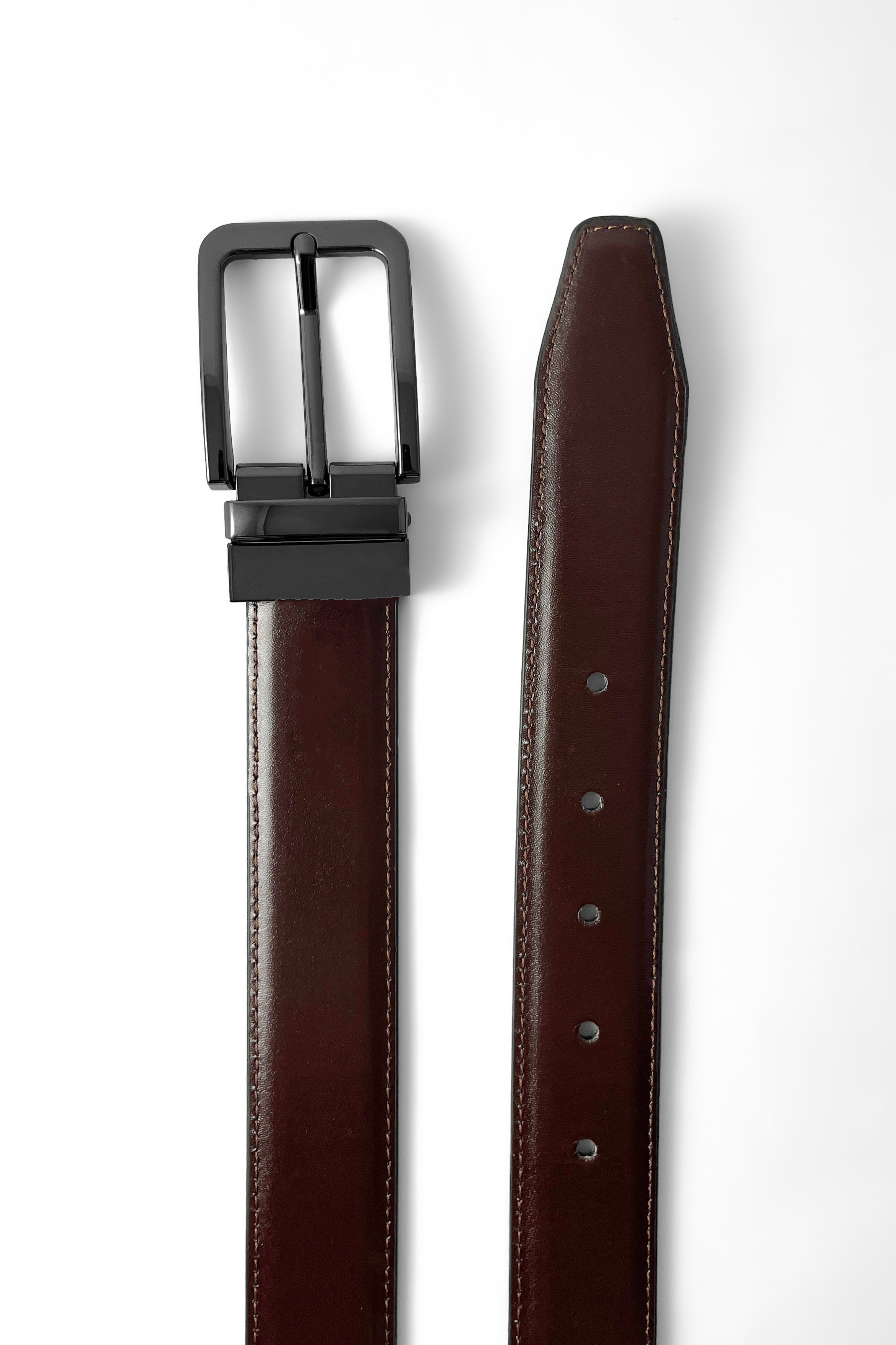 Black Plain Reversible Belt