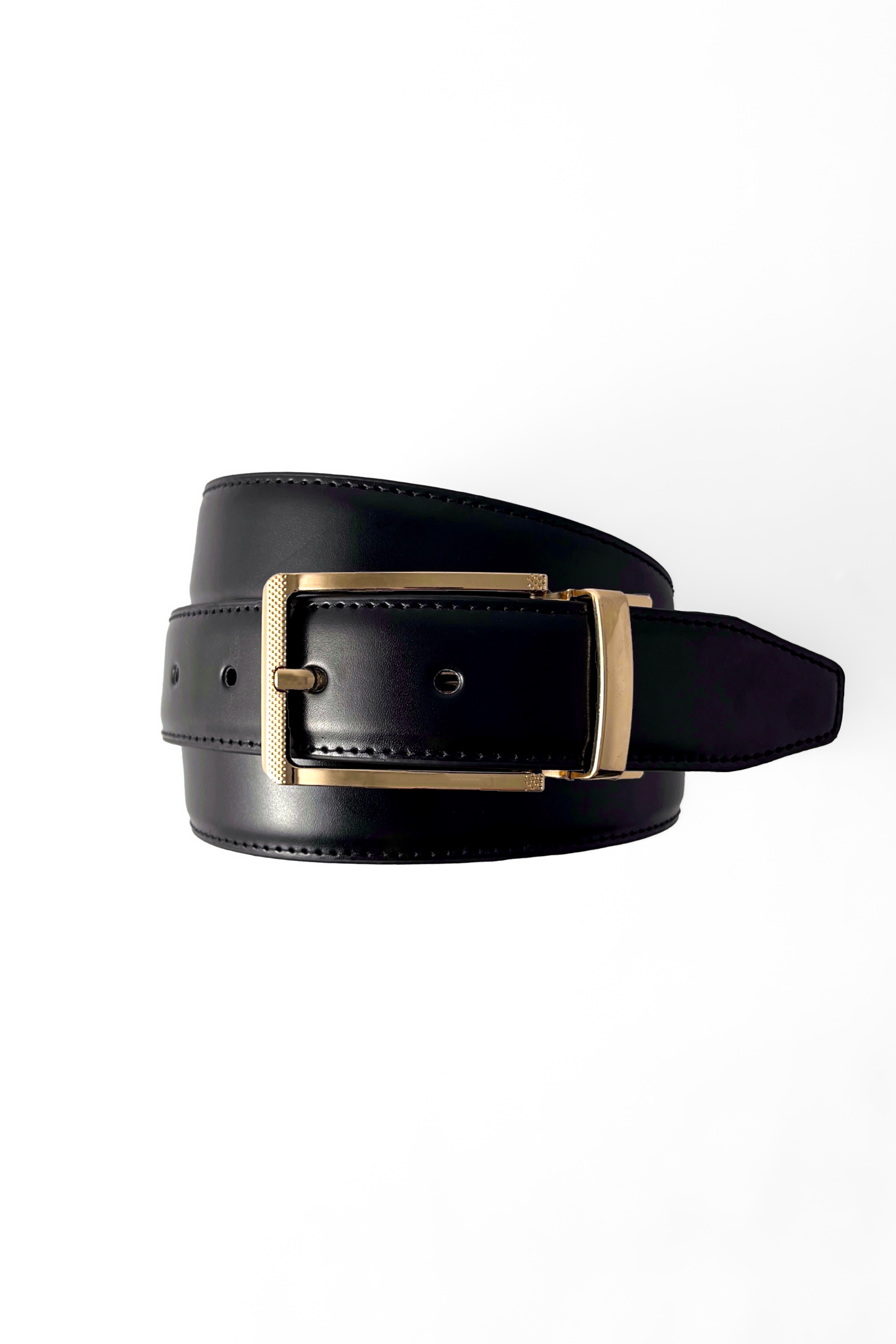 Gold Plain Reversible Belt
